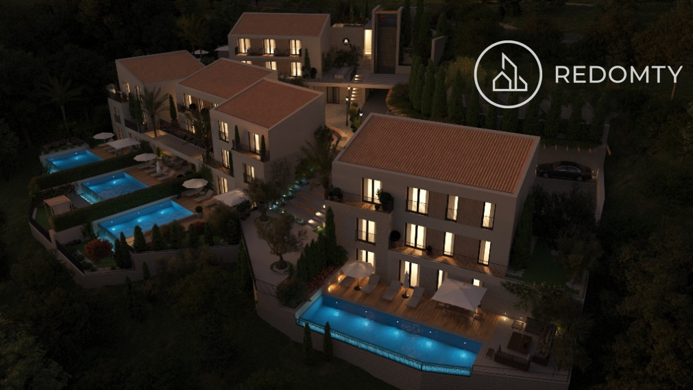 UŽ LEN JEDNA VILA v luxusnom komplexe Budva, Čierna Hora