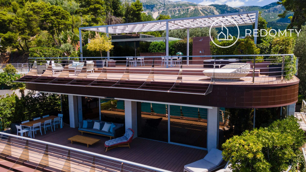Luxusný strešný byt s terasami, s výhľadom na more, Dukley Gardens, Budva, Čierna Hora