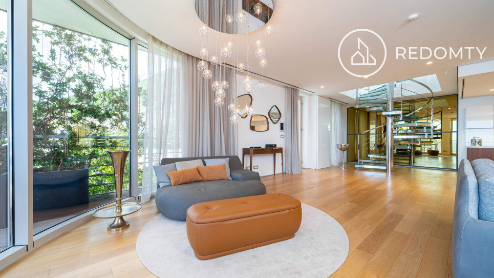 Luxusný strešný byt s terasami, s výhľadom na more, Dukley Gardens, Budva, Čierna Hora