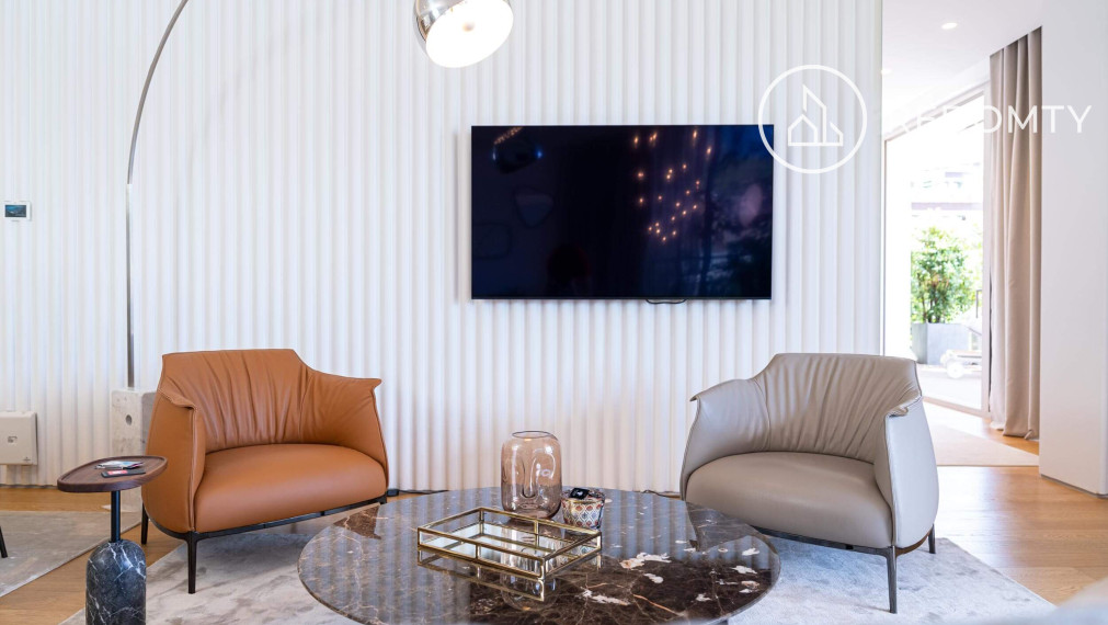 Luxusný strešný byt s terasami, s výhľadom na more, Dukley Gardens, Budva, Čierna Hora