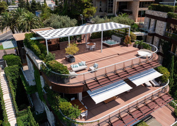 Luxusný strešný byt s terasami, s výhľadom na more, Dukley Gardens, Budva, Čierna Hora